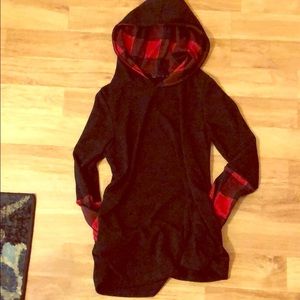 Buffalo Plaid light weight hoodie